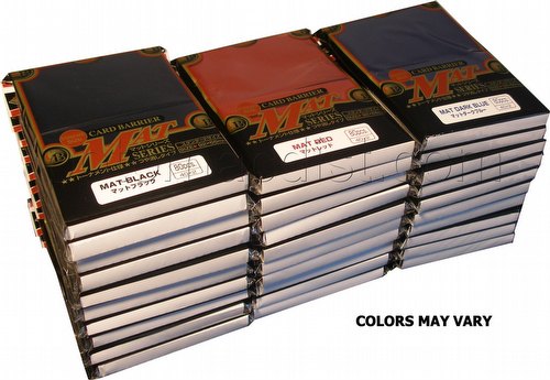 KMC Standard Size Sleeves - Matte Sleeves Case [30 packs/Mixed Colors]