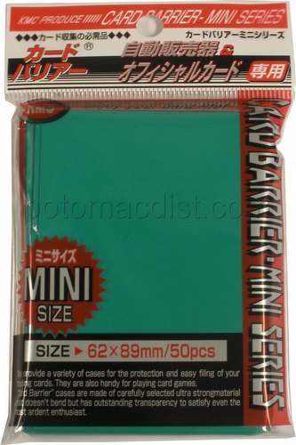 KMC Card Barrier Mini Series Yu-Gi-Oh Size Sleeves - Green Pack
