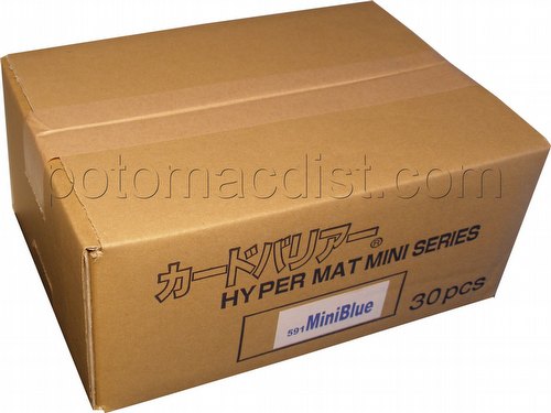 KMC Card Barrier Hyper Mat Mini Yu-Gi-Oh Size Sleeves - Hyper Matte Blue Case [30 packs]