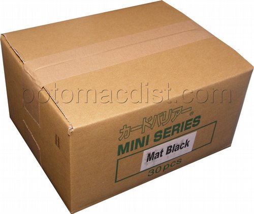 KMC Card Barrier Mini Mat Series Yu-Gi-Oh Size Sleeves - Matte Black Case [30 packs]