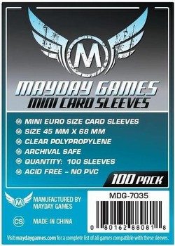 Mayday Mini European Board Game Sleeves [45mm x 68mm/4 packs]