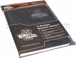 Monster Mini Matte Black 4-Pocket Binder with White Pages