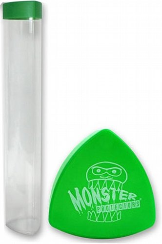 Monster Protectors Triangular Play Mat Tube [Clear Tube/Green Top]
