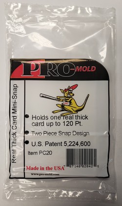 Pro-Mold Real Thick Card Mini-Snap Card Holder Box [25 Mini Snaps]