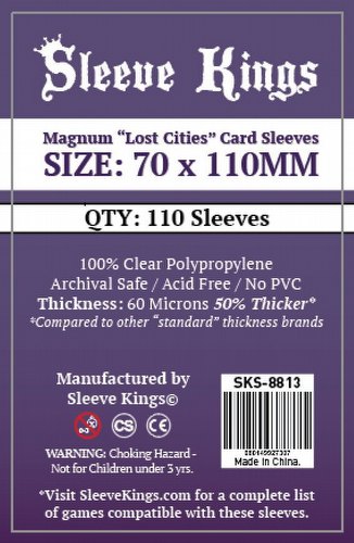 Sleeve Kings Magnum Lost Cities Board Game Sleeves [70mm x 110mm/10 packs]