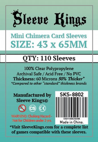 Sleeve Kings Mini Chimera Board Game Sleeves Pack [43mm x 65mm]