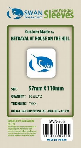 Swan Panasia Betrayal at the House on the Hill Premium Board Game Sleeves Pack [57mm x 110mm]