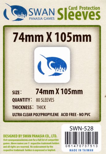 Swan Panasia 74mm x 105mm Premium Board Game Sleeves Pack