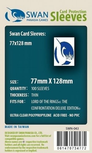 Swan Panasia 77mm x 128mm Board Game Sleeves Pack
