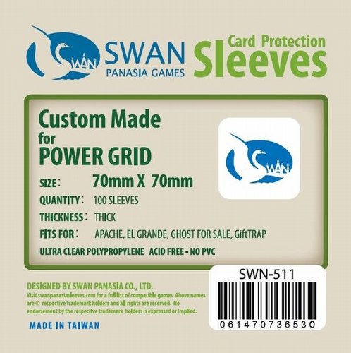 Swan Panasia Square Premium Board Game Sleeves Pack [70mm x 70mm]