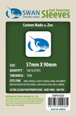 Swan Panasia Standard USA/American Board Game Sleeves Case [100 Packs/57mm x 90mm]