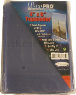 Ultra Pro 4" x 6" Toploaders Pack [1 pack of 25 Toploaders]