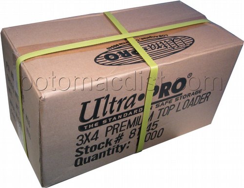 Ultra Pro 3" x 4" Premium Toploader Case [40 packs of 25 Toploaders]