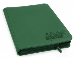 Ultimate Guard XenoSkin Green 8-Pocket ZipFolio Case [12 binders]