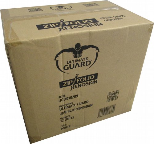Ultimate Guard XenoSkin White 9-Pocket ZipFolio Case [12 ZipFolios]