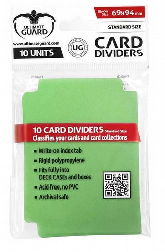Ultimate Guard Green Card Dividers [10 Packs]