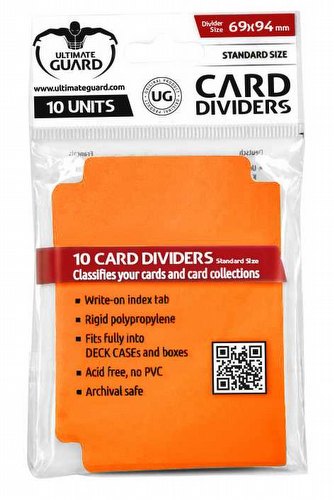 Ultimate Guard Orange Card Dividers Pack