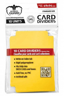 Ultimate Guard Yellow Card Dividers Case [100 Packs]