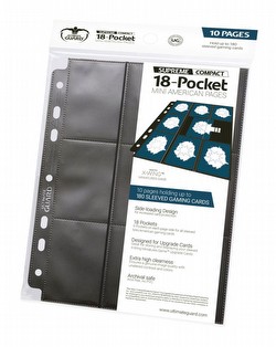 Ultimate Guard: Compact 18-Pocket Mini American Plastic Pages Pack [10 pages]