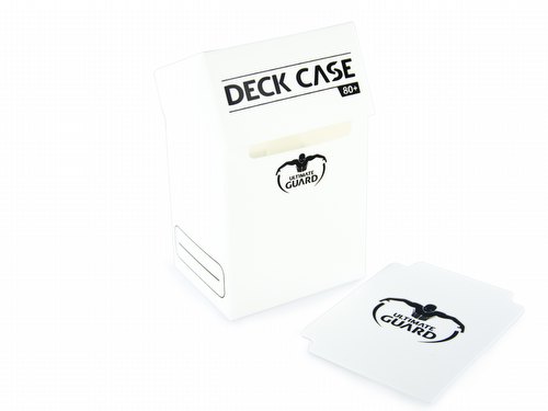 Ultimate Guard White Deck Case 80+  [30 deck cases]