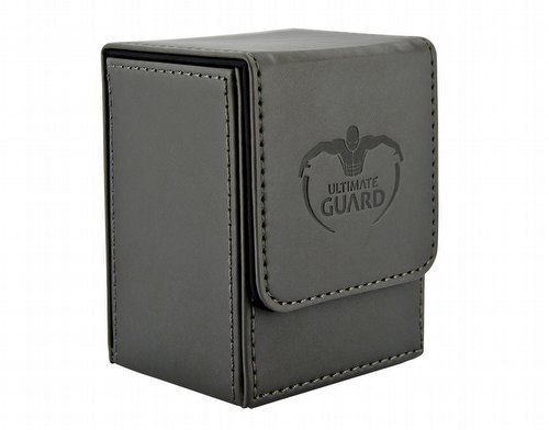 Ultimate Guard Black Leatherette Flip Deck Case 80+ Carton [12 deck cases]