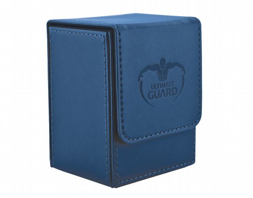Ultimate Guard Dark Blue Leatherette Flip Deck Case 80+ Carton [12 deck cases]