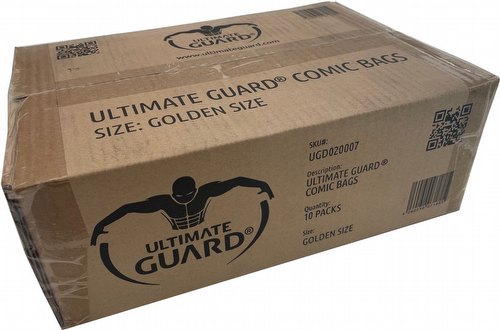 Ultimate Guard Golden Size Comic Bags Case [10 packs]