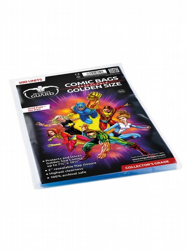 Ultimate Guard Golden Size Resealable Comic Bags Pack