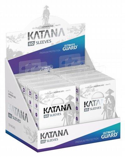 Ultimate Guard Katana Japanese Size White Sleeves Box [10 packs]