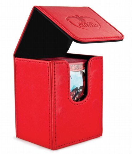 Ultimate Guard Red Leatherette Flip Deck Case 100+ Carton [12 deck cases]