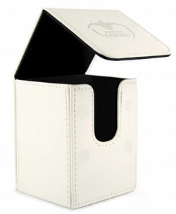 Ultimate Guard White Leatherette Flip Deck Case 100+