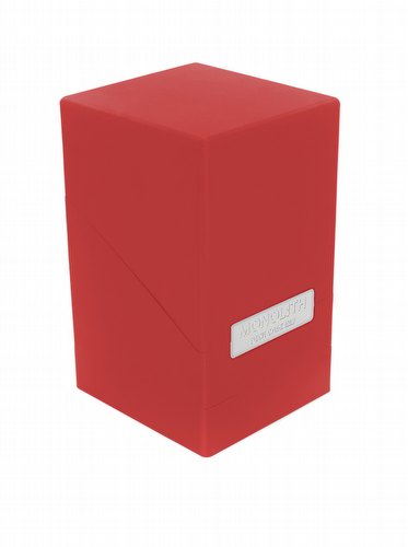 Ultimate Guard Red Monolith Deck Case 100+ [6 deck cases]