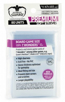 Ultimate Guard Premium 7 Wonders Board Game Sleeves Pack
