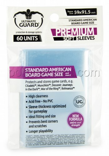 Ultimate Guard Premium Standard American Board Game Sleeves Case [180 packs]