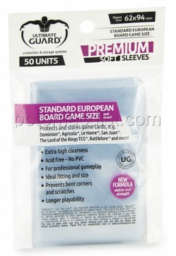 Ultimate Guard Premium Standard European Board Game Sleeves Pack