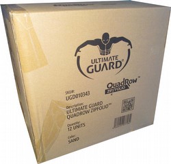 Ultimate Guard XenoSkin Sand QuadRow ZipFolio Case [12 QuadRows]