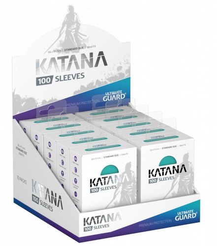 Ultimate Guard Katana Standard Size Turquoise Sleeves Box [10 packs]