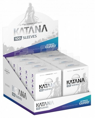 Ultimate Guard Katana Standard Size White Sleeves Box [10 packs]