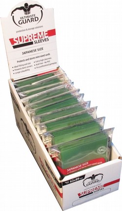 Ultimate Guard Supreme Yu-Gi-Oh/Japanese Size Green Sleeves Box [10 packs]