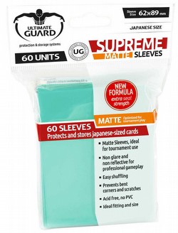 Ultimate Guard Supreme Yu-Gi-Oh/Japanese Size Matte Turquoise Sleeves Pack