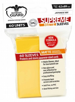 Ultimate Guard Supreme Yu-Gi-Oh/Japanese Size Matte Yellow Sleeves Box [10 packs]