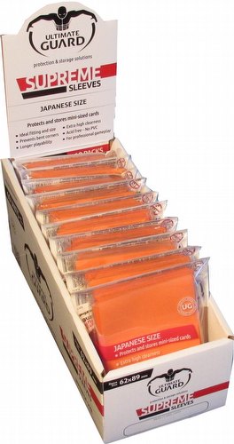 Ultimate Guard Supreme Yu-Gi-Oh/Japanese Size Orange Sleeves Box [10 packs]