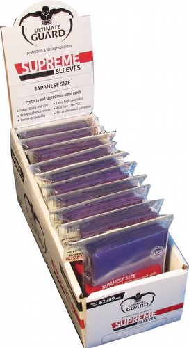 Ultimate Guard Supreme Yu-Gi-Oh/Japanese Size Purple Sleeves Box [10 packs]
