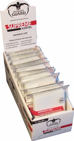 Ultimate Guard Supreme Yu-Gi-Oh/Japanese Size White Sleeves Box [10 packs]