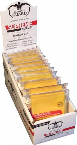 Ultimate Guard Supreme Yu-Gi-Oh/Japanese Size Yellow Sleeves Box [10 packs]