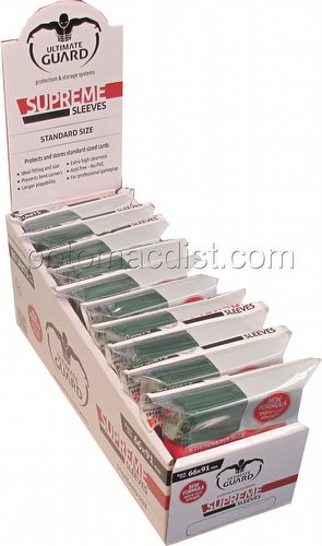 Ultimate Guard Supreme Standard Size Green Sleeves Case [5 boxes]