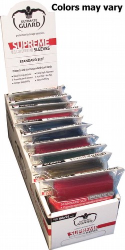 Ultimate Guard Supreme Standard Size Metallic Mixed Colors Sleeves Box [10 packs]