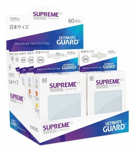 Ultimate Guard Supreme UX Japanese/Yu-Gi-Oh Size Frosted Sleeves Box [10 packs]