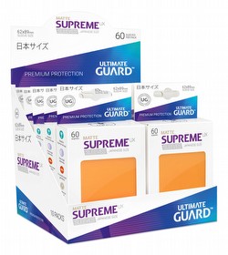 Ultimate Guard Supreme UX Japanese/Yu-Gi-Oh Size Matte Orange Sleeves Box [10 packs]