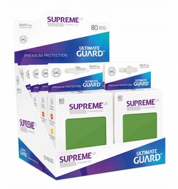 Ultimate Guard Supreme UX Standard Size Green Sleeves Box [10 packs]
